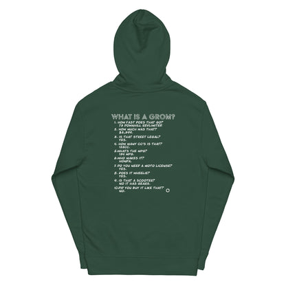 What is a Grom? Pull-over midweight hoodie